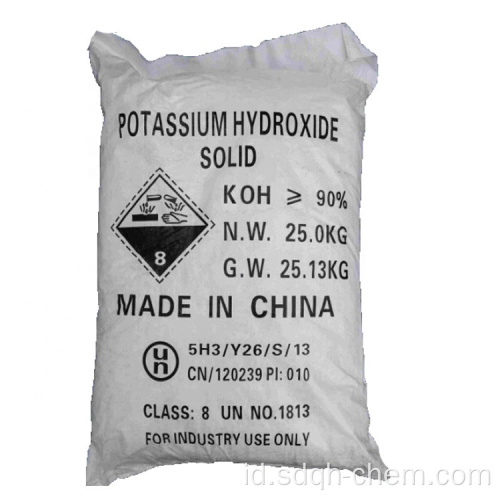 Pasokan Langsung Kalium Hidroksida KOH 90%/48% Zat Warna